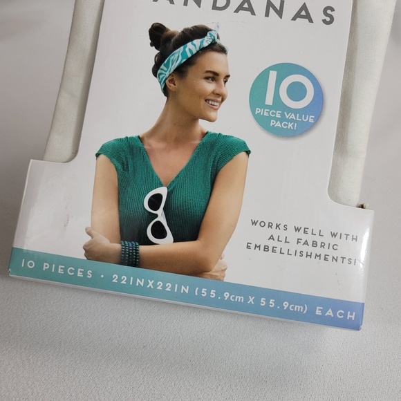 DIYables 10 Piece Pack Cotton Bandana - Picture 2 of 9